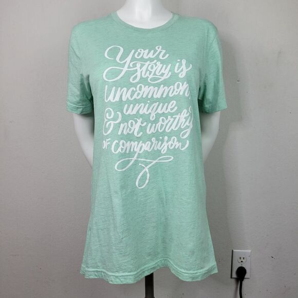 Bella Canvas Pale Mint Green Short Sleeve T-Shirt - Picture 1 of 7
